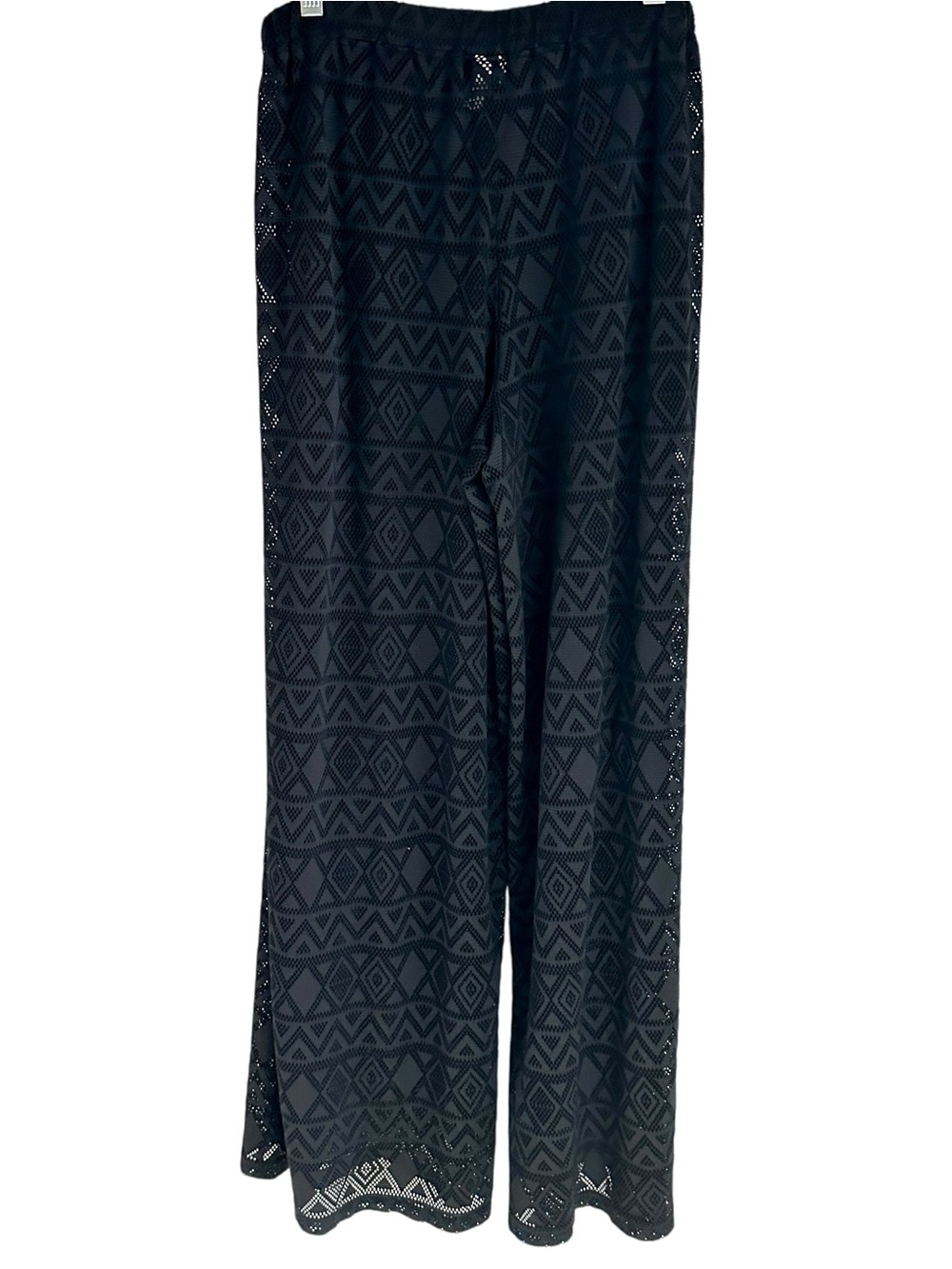 Profile by Gottex Black Crochet Swim Coverup Pants Size Medium